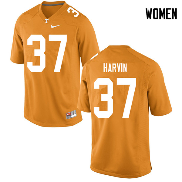 Women #37 Sam Harvin Tennessee Volunteers College Football Jerseys Sale-Orange